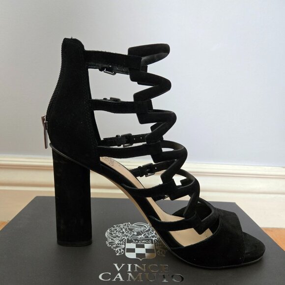 Vince Camuto Black Ravina Heels - Picture 2 of 8